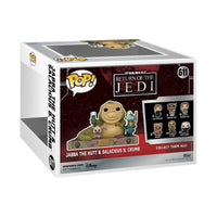 IN STOCK! Star Wars: Return of the Jedi 40th Anniversary Jabba and Salacious Crumb Deluxe Funko Pop! Vinyl Figure