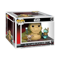 IN STOCK! Star Wars: Return of the Jedi 40th Anniversary Jabba and Salacious Crumb Deluxe Funko Pop! Vinyl Figure