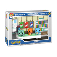 IN STOCK! Pokemon Bulbasaur Charmander Squirtle Deluxe Funko Pop! Moment with Case #01