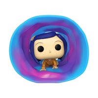 IN STOCK! (SET OF 2) Coraline 15th Anniversary Coraline in Tunnel Deluxe Funko Pop! #1643 AND Coraline 15th Anniversary Wybie Lovat Funko Pop! #1644