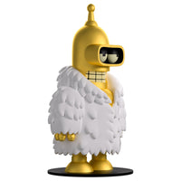 IN STOCK! Futurama Collection Bender the Offender Gold Chrome Version Vinyl Figure - Entertainment Earth Exclusive