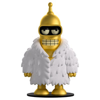 IN STOCK! Futurama Collection Bender the Offender Gold Chrome Version Vinyl Figure - Entertainment Earth Exclusive