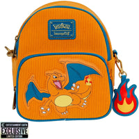 IN STOCK! Pokemon Charizard Corduroy Convertible Mini-Backpack - Entertainment Earth Exclusive