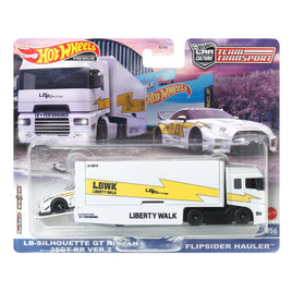 IN STOCK! Hot Wheels Team Transport Mix 3 2023 LB-Silhouette GT Nissan 35GT-RR Ver.2 with Flipsider Hauler