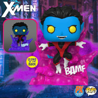 IN STOCK! X-Men Teleporting Nightcrawler Glow-in-the-Dark Deluxe Pop! Vinyl Figure - Previews Exclusive