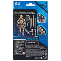 IN STOCK! G.I. Joe Classified Series 6-Inch Desert Commando Snake Eyes Action Figure