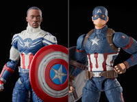 IN STOCK! Avengers Marvel Legends 6-Inch Captain America Sam Wilson and Steve Rogers Action Figures 2-Pack