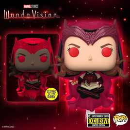 IN STOCK! WandaVision Scarlet Witch Glow-in-the-Dark Pop! Vinyl Figure #823 - Entertainment Earth Exclusive