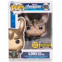 IN STOCK! Avengers Loki with Scepter Pop! Vinyl Figure #985 - Entertainment Earth Exclusive