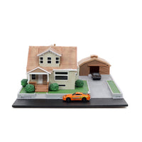 IN STOCK! Fast and Furious Nano Scene Hollywood Rides Dom Torretto's House and Die-Cast Metal Vehicle Playset