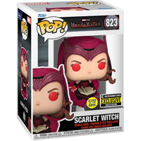 IN STOCK! WandaVision Scarlet Witch Glow-in-the-Dark Pop! Vinyl Figure #823 - Entertainment Earth Exclusive