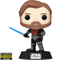IN STOCK! Star Wars: The Clone Wars Obi-Wan Kenobi Mandalorian Armor Pop! Vinyl Figure #599 - Entertainment Earth Exclusive