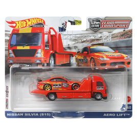 IN STOCK! Hot Wheels Team Transport Wave 1 2022 Aero Lift with Nissan Silvia S15