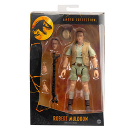 Jurassic Park Robert Muldoon Amber Collection Figure (PRE-ORDER)