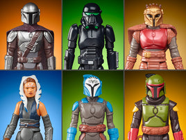 IN STOCK! Star Wars Retro Collection The Mandalorian Wave 2 Set of 6 Figures