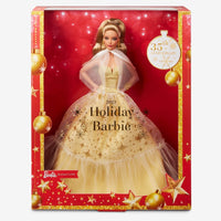 
              IN STOCK! Barbie Holiday Doll 2023 with Brunette Hair
            