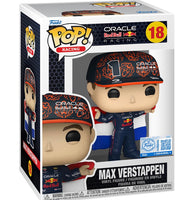 
              IN STOCK! Formula 1 Red Bull Max Verstappen with Flag Funko Pop! Vinyl Figure #18 - Entertainment Earth Exclusive
            