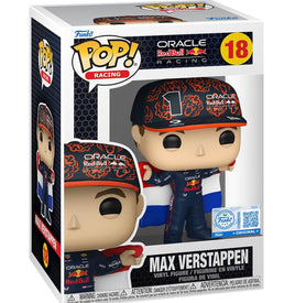 IN STOCK! Formula 1 Red Bull Max Verstappen with Flag Funko Pop! Vinyl Figure #18 - Entertainment Earth Exclusive