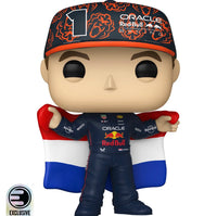 
              IN STOCK! Formula 1 Red Bull Max Verstappen with Flag Funko Pop! Vinyl Figure #18 - Entertainment Earth Exclusive
            