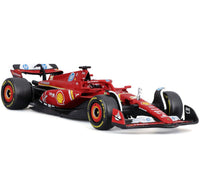 
              IN STOCK! Formula 1 Ferrari SFR SF-24 Charles Leclerc #16 with Helmet (2024) Die-Cast Metal 1:43 Scale Vehicle
            
