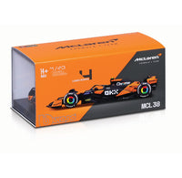 
              IN STOCK! Bburago: Formula 1 McLaren MCL38 Lando Norris # 4 with Helmet (2024) Die-Cast Metal 1:43 Scale Vehicle
            