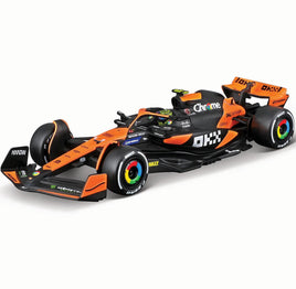 IN STOCK! Bburago: Formula 1 McLaren MCL38 Lando Norris # 4 with Helmet (2024) Die-Cast Metal 1:43 Scale Vehicle