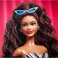 
              IN STOCK! Barbie 65th Blue Sapphire Anniversary Doll with Brunette Hair
            