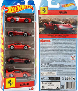 IN STOCK! Hot Wheels Ferrari Vehicle 5-Pack