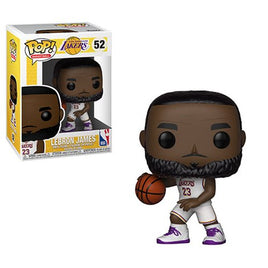 IN STOCK! NBA Lakers LeBron James White Uniform Funko Pop! Vinyl Figure #52