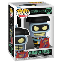 IN STOCK! Futurama Matador Bender Funko Pop! Vinyl Figure #1756