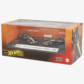 IN STOCK! Hot Wheels Premium Formula 1 McLaren Formula 1 Team 2-Pack - Lando Norris #4 & Oscar Piastri #81