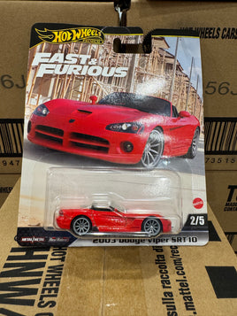 IN STOCK! Hot Wheels Fast and Furious 2025 Mix 1, 2003 Dodge Viper SRT 10