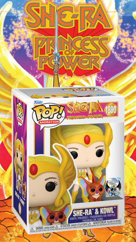 IN STOCK! She-Ra: Princess of Power 40th Anniversary She-Ra & Kowl Funko Pop! Vinyl Figure #1800