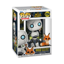 IN STOCK! The Wild Robot Roz with Fink & Brightbill Funko Pop! Vinyl Figure and Buddy #1794