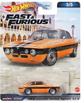 IN STOCK! Hot Wheels Fast and Furious 2023 Mix 3, Alfa Romeo Giulia Sprint GTA