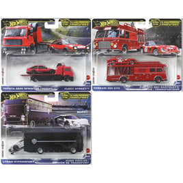 IN STOCK! Hot Wheels Team Transport 2025 Mix 4 Vehicle (SET OF 3)