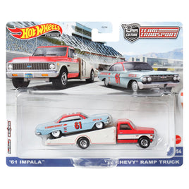 IN STOCK! Hot Wheels Team Transport Mix 2 2023, 1961 Impala with 1972 Chevy Ramp Truck