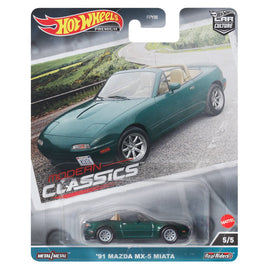 IN STOCK! Hot Wheels Car Culture Modern Classics Mix 5, 91 Mazda Miata MX-5