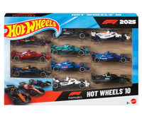 
              Hot Wheels Formula 1 2025 10-Pack JMM24 - front packaging
            