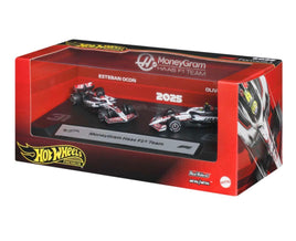 Hot Wheels Premium MoneyGram Haas F1 Team 2-Pack - Esteban Ocon #31 and Oliver Bearman #87