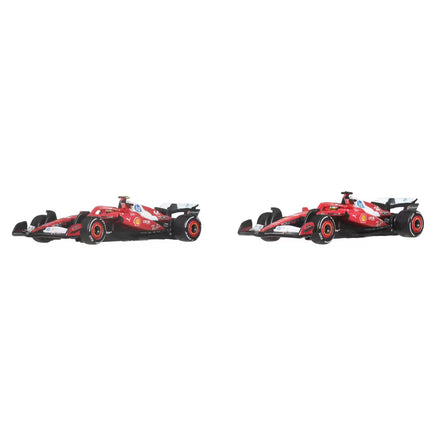 Hot Wheels Premium Formula 1 2025 Ferrari Lewis Hamilton and Charles Leclerc cars