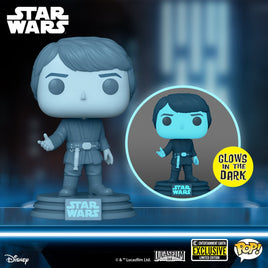 IN STOCK! Star Wars: Return of the Jedi 40th Hologram Luke Glow-in-the-Dark Pop! Vinyl Figure - Entertainment Earth Exclusive