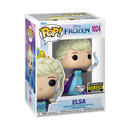 IN STOCK! Frozen Elsa Diamond Glitter Pop! Vinyl Figure #1024 - Entertainment Earth Exclusive