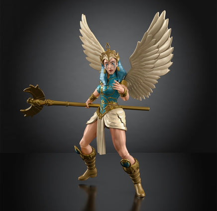 Masters of the Universe Origins 200X Cartoon Collection Sorceress action figure posed with staff