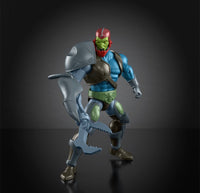 
              Masters of the Universe Origins 200X Cartoon Collection Trap Jaw action figure posed with mechanical claw
            