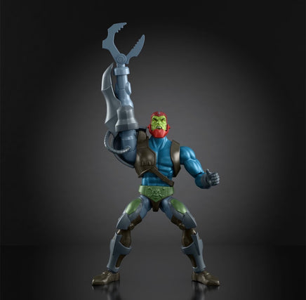 Masters of the Universe Origins 200X Cartoon Collection Trap Jaw action figure with mechanical claw raised