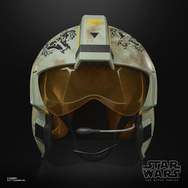 IN STOCK! Star Wars: The Black Series Trapper Wolf X-Wing Pilot (The Mandalorian) 1:1 Scale Wearable Helmet (Electronic)