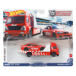 IN STOCK! Hot Wheels Team Transport Aero Lift, BMW M3 E46