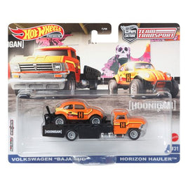 IN STOCK! Hot Wheels Team Transport: Horizon Hauler, VW Baja Bug