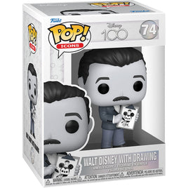 IN STOCK! Disney 100 Walt Disney with Drawing Pop! Vinyl Figure